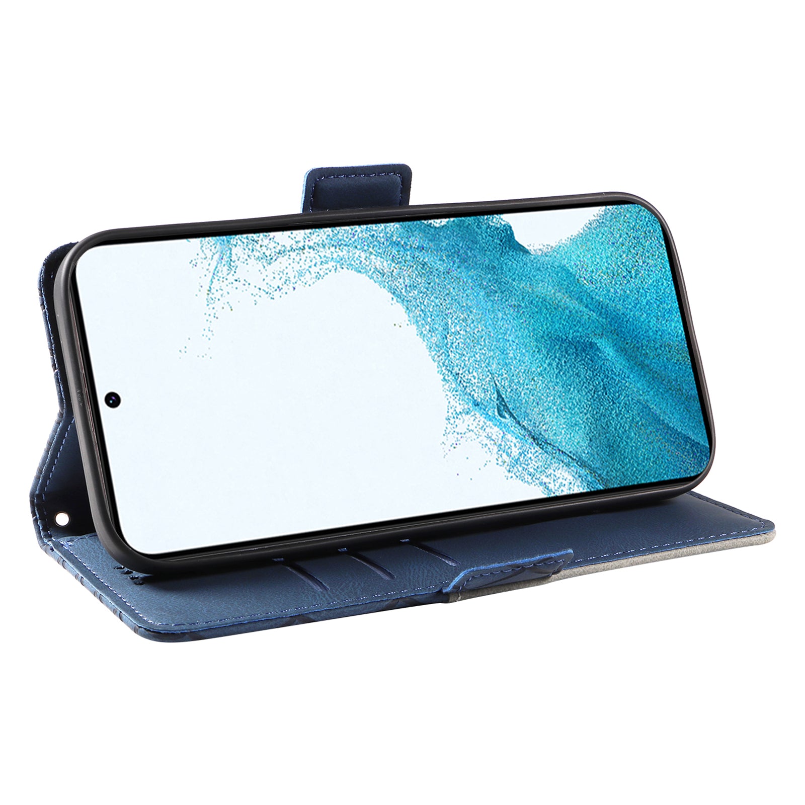 Cellphone Cover for Samsung Galaxy S22 5G Rhombus Imprinted Stand Color Splicing Phone Leather Wallet Case Cellphone Cover for Samsung Galaxy S22 5G Rhombus Imprinted Stand Color Splicing Phone Leather Wallet Case